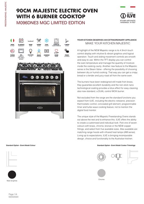 ilve stove instructions
